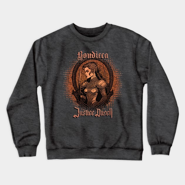 Boudicca Justice Queen Crewneck Sweatshirt by Pictozoic